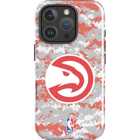 NBA Atlanta Hawks Digi Camo iPhone 16 Pro Impact Case